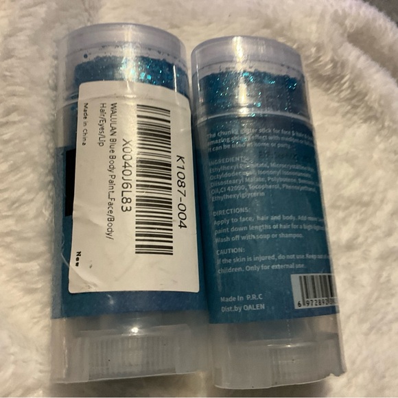 Blue Face Glitter Stick,Sparkling Sequins Holographic Makeup Glitter Stick Set 2 - Picture 11 of 16